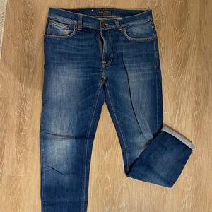 Nudie Jeans Lean Dean Indigo Wash Selvedge jeans